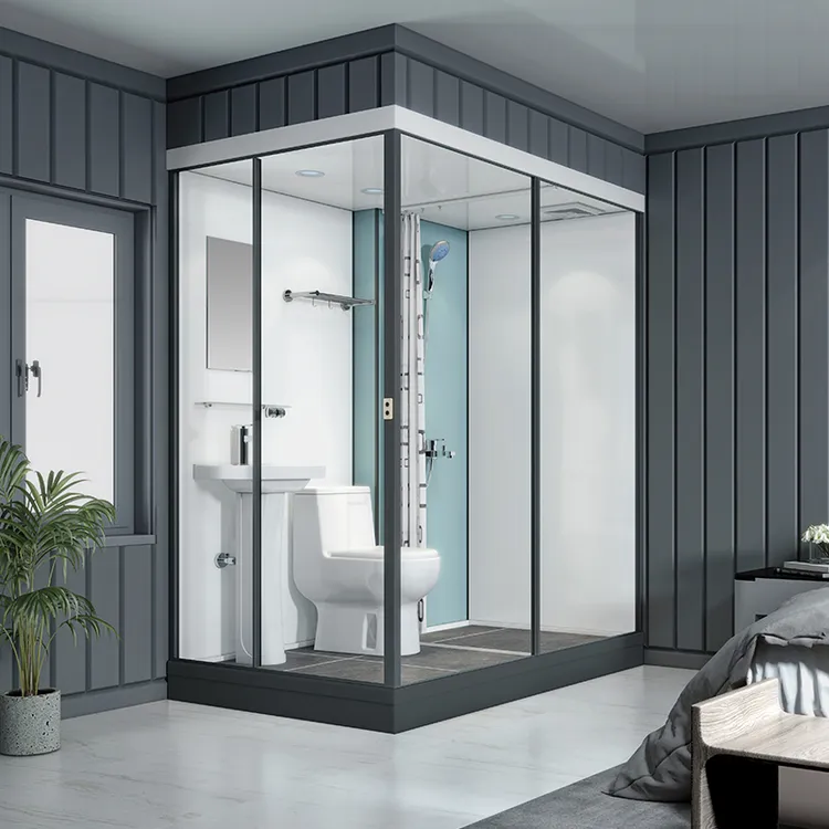 蓝梦6610整体淋浴房一体式干湿分离集成浴室农村卫生间改造厕所