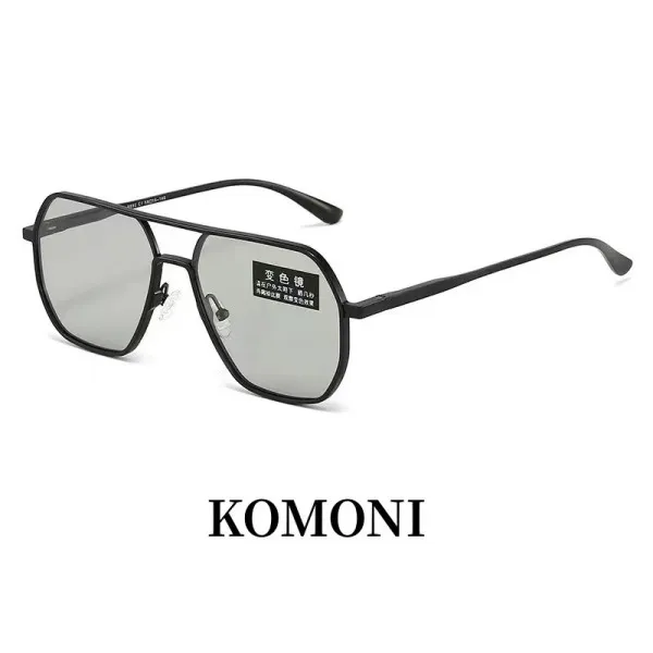 KOMONI 2025新款墨镜男【日夜两用偏光变色镜】开车钓鱼太阳镜