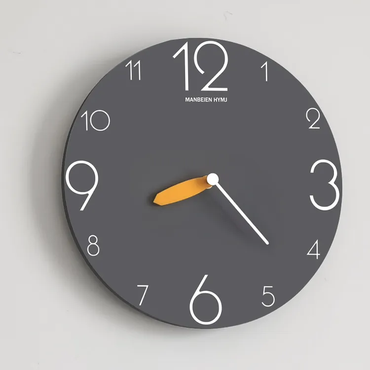 2025挂表现代简约时钟挂墙网红钟表挂钟轻奢家用免打孔静音石英钟