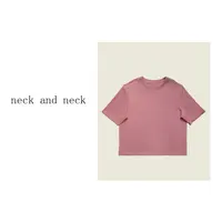 【 neck and neck 】“ 浪漫主义玫瑰 ” 纯色宽松休闲短袖T恤上衣