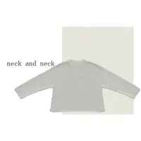 【 neck and neck 】“陨石冰川 ” 休闲纯色长袖宽松针织罩衫