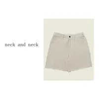 【 neck and neck 】“ 自然惬意 ” 水洗工艺杂色高腰牛仔短裤