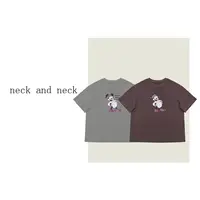 【 neck and neck 】“ 搞怪米奇tee  ” 趣味卡通印花宽松短袖T恤