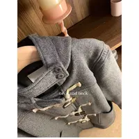 【 neck and neck 】“C位” 角角扣大衣宽松中长款外套