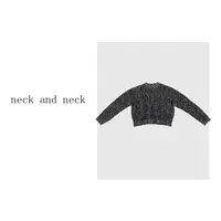 【 neck and neck 】“ 新年雪花毛衣 ”设计感针织长袖套头毛衣上衣