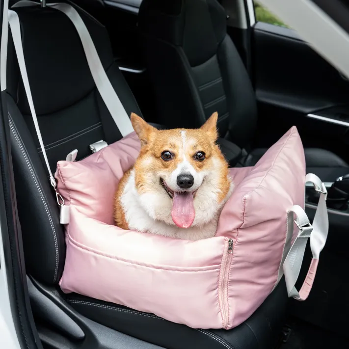 HiPET车载狗窝 宠物汽车安全座椅四季通用 副驾驶狗窝猫窝 可拆洗