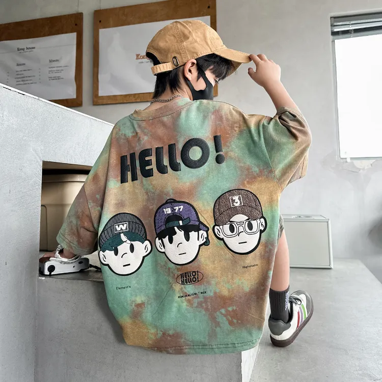 男童夏季套装酷帅炸街2024新款儿童夏装短袖衣服男孩中大童夏款潮