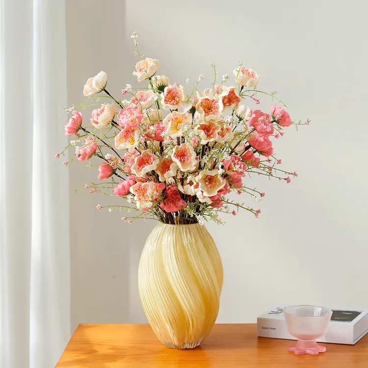 高级感杜鹃花仿真花假花客厅餐桌摆件装饰品仿真花高级感逼真