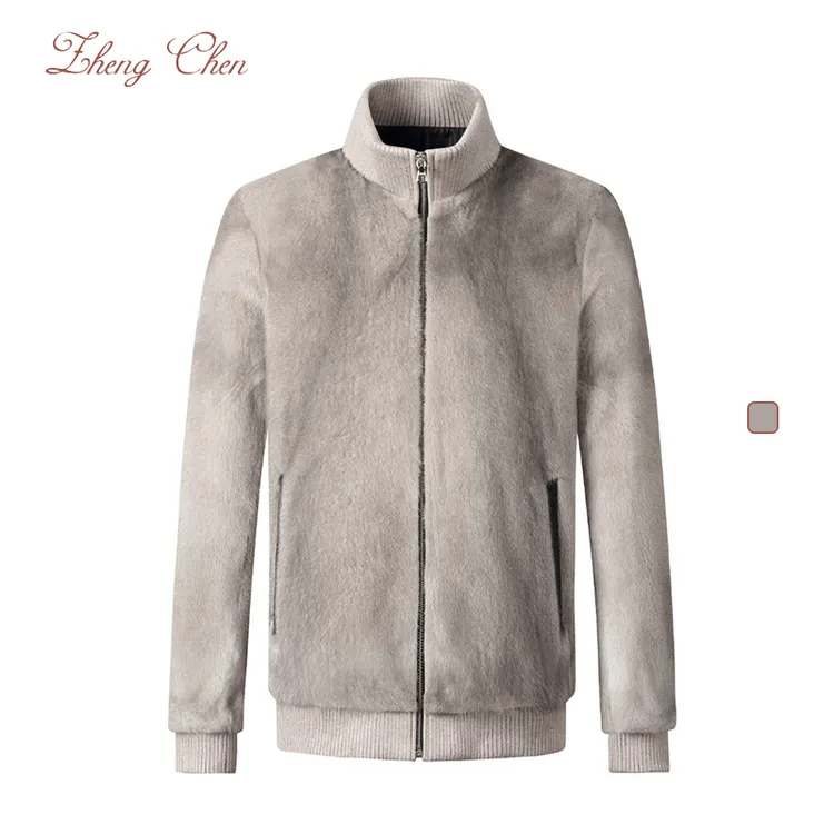 Zhengchen/正辰哥本哈根紫标进口天然银蓝外套 QH99336
