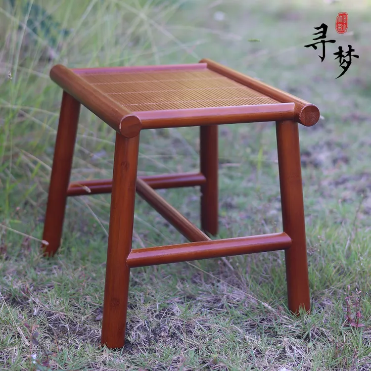 寻梦凳楠竹实木客厅家用简约矮凳新中式阳台板凳北欧小凳轻奢煮茶