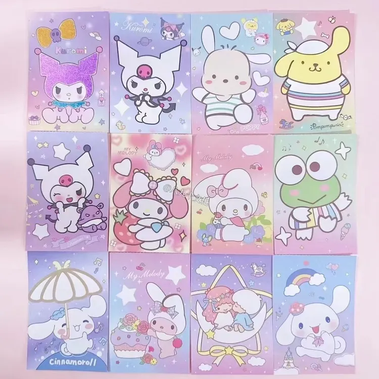 三丽鸥蛋仔魔幻艺术画转印画便签套装