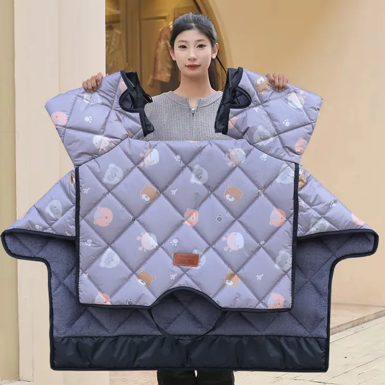 电动车保暖防风挡风被冬季电瓶车加厚防寒通用摩托车电动车挡风被