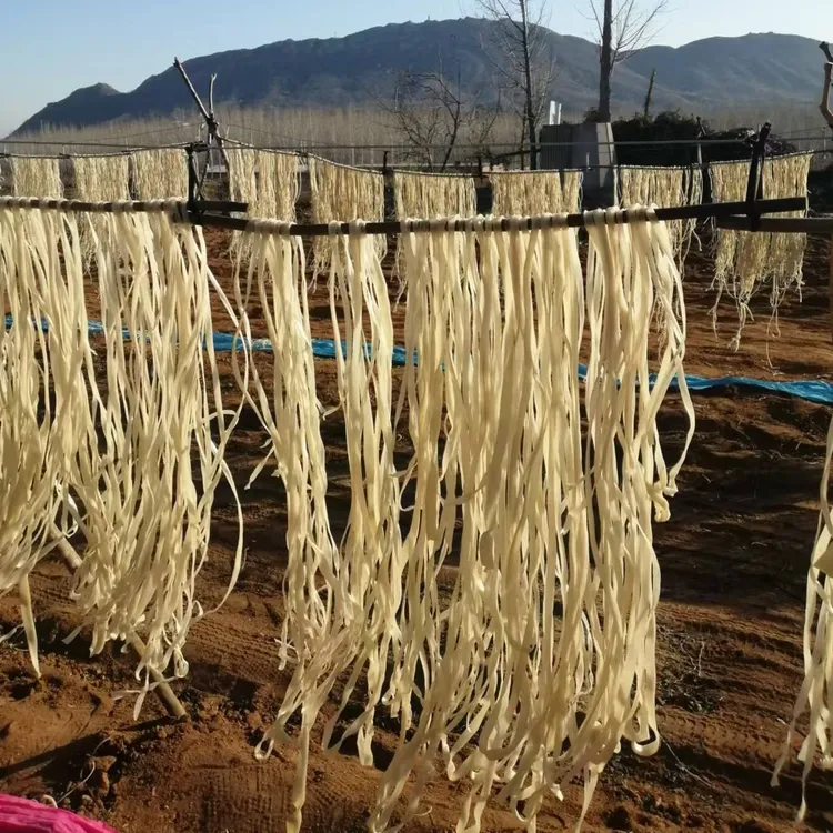 河北太行山行唐农家纯红薯细粉山区农民自己漏的纯红薯宽粉条干粉