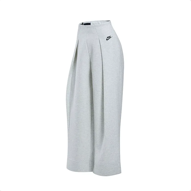 NIKE/耐克女TCH FLCPANT W新款高腰阔腿长裤FV8053-013