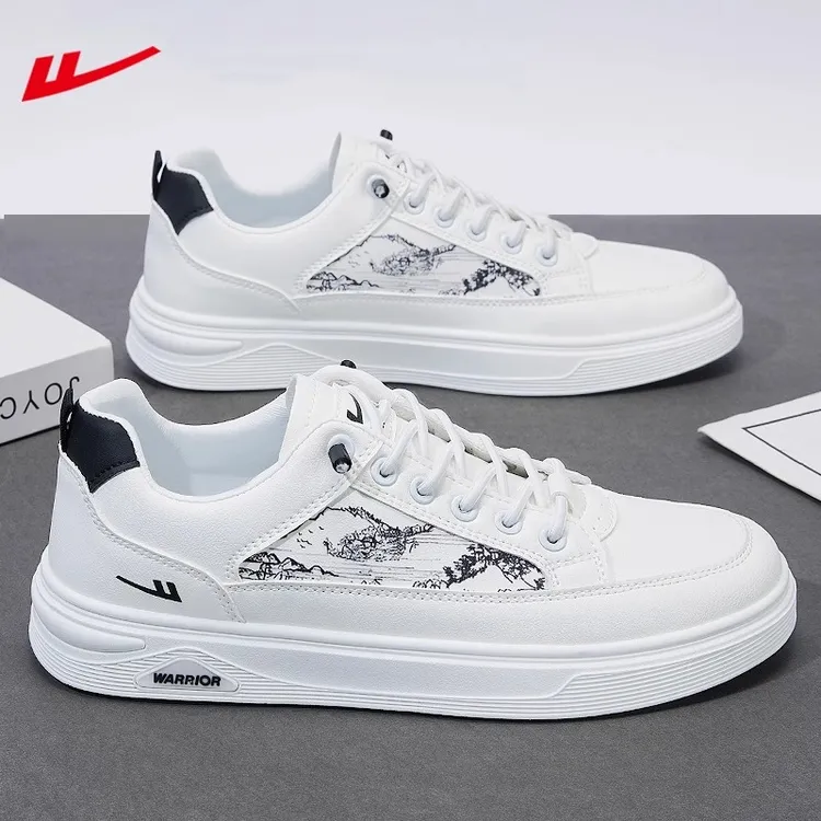 回力板鞋男款2025爆款秋季国潮百搭一脚蹬懒人鞋子皮面休闲小白鞋