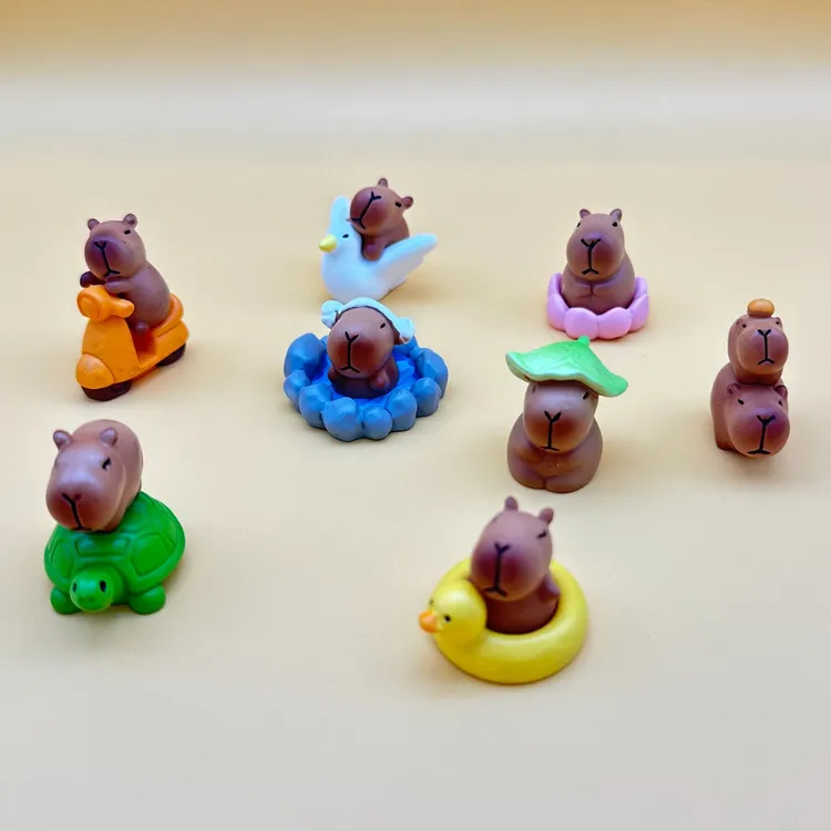 （直播拆）【许愿2色麻将对对碰】豚门日常水豚卡皮巴拉DIY手工摆件