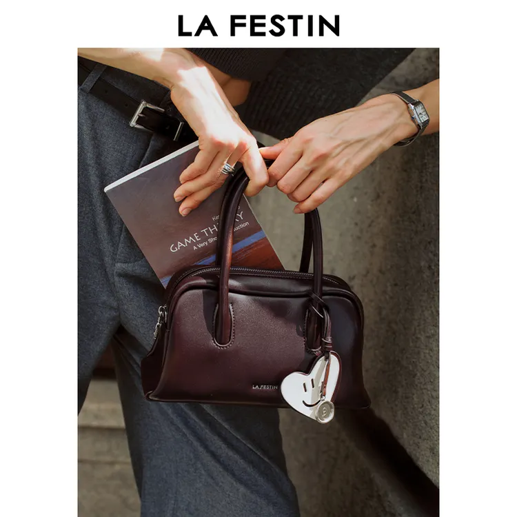 拉菲斯汀小号波士顿嘟嘟包新款斜挎包通勤女包手提包单肩时尚