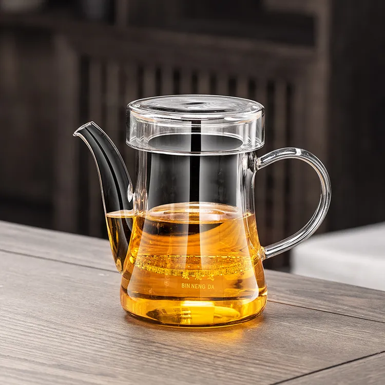 梓童茶具家用不锈过滤泡茶壶耐热花茶壶煮茶壶简约带盖加厚泡壶