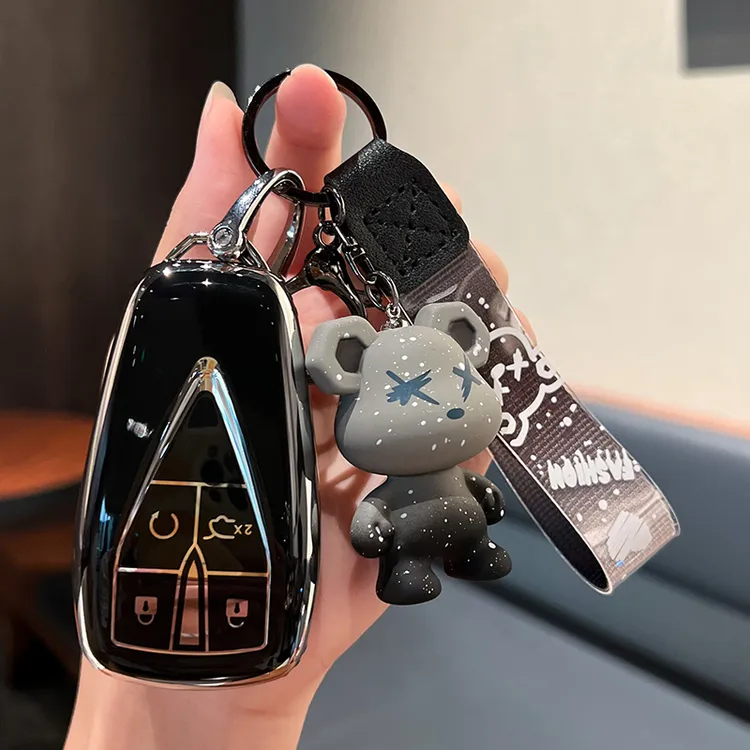 适用24 25款长安CS75PLUS钥匙套三代四代新蓝鲸旗舰遥控钥匙扣包