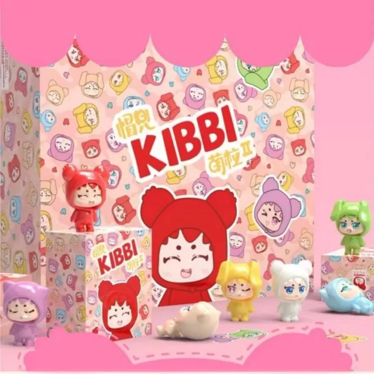 【拆盒】正版KIBBI帽兜萌粒盲袋潮玩盲盒MINI迷你配饰公仔手办