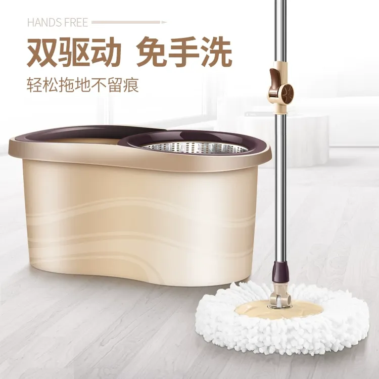 太太乐2024新款家用双驱动旋转拖把桶通用式懒人一拖净自动甩干