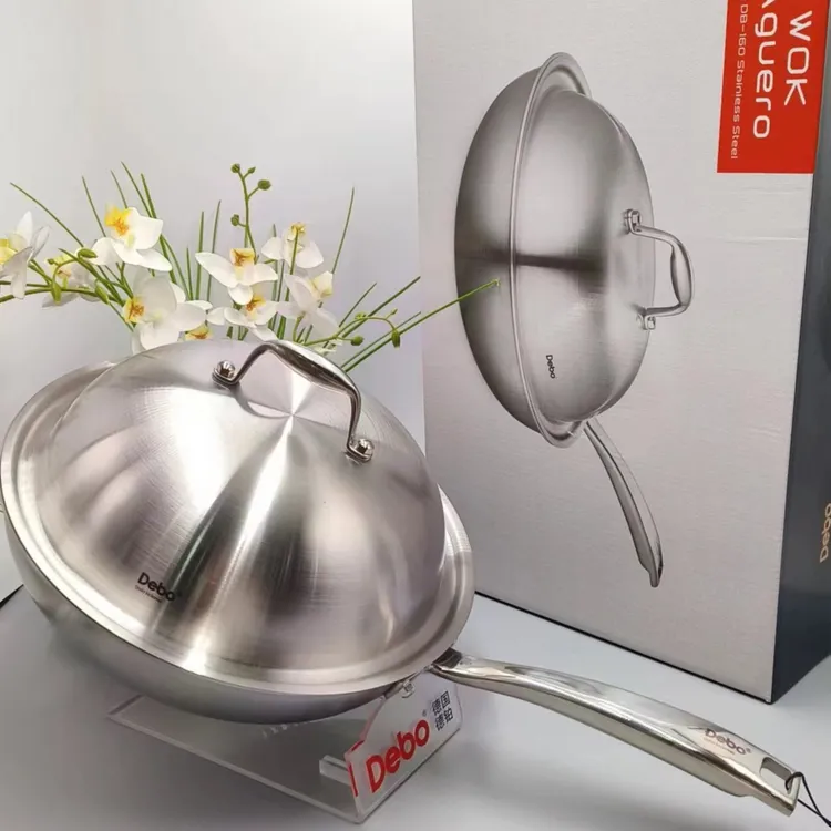 Debo【德铂】阿圭罗316不锈钢炒锅30CM