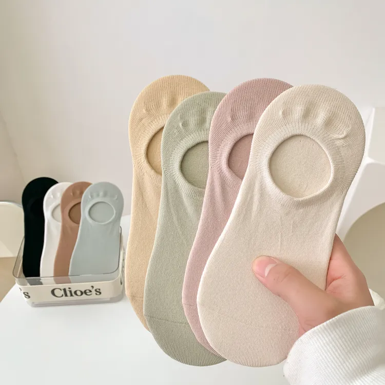 船袜短袜浅口夏季薄款女士不掉跟ins日系纯色透气百搭春夏隐形袜