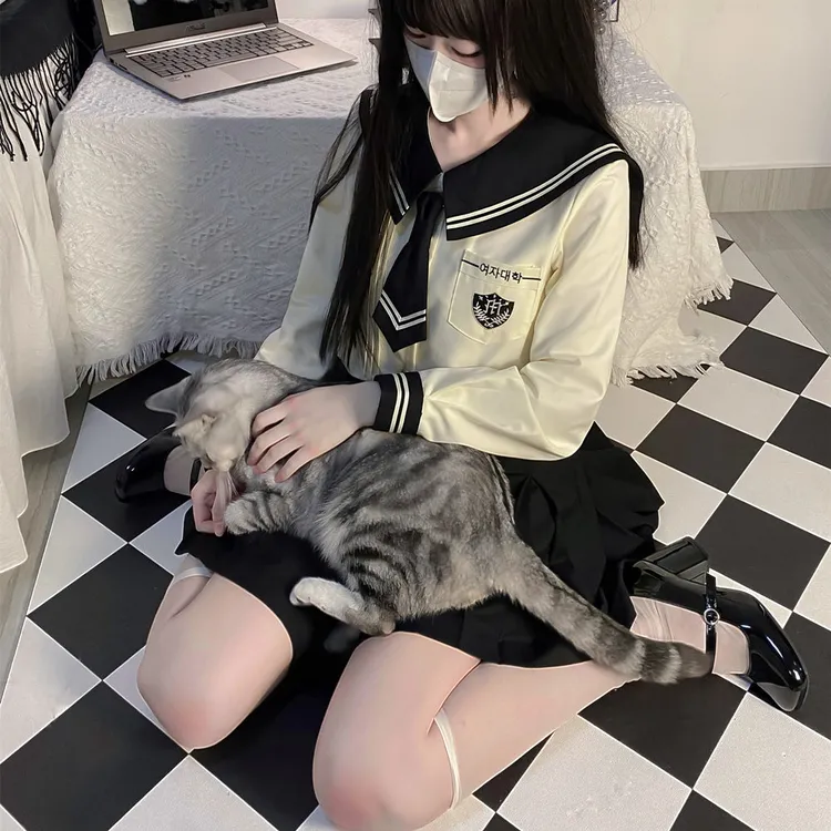 小糊涂JK【铃荷学院】韩式制服套装原创日系学生校服箱褶裙学院风