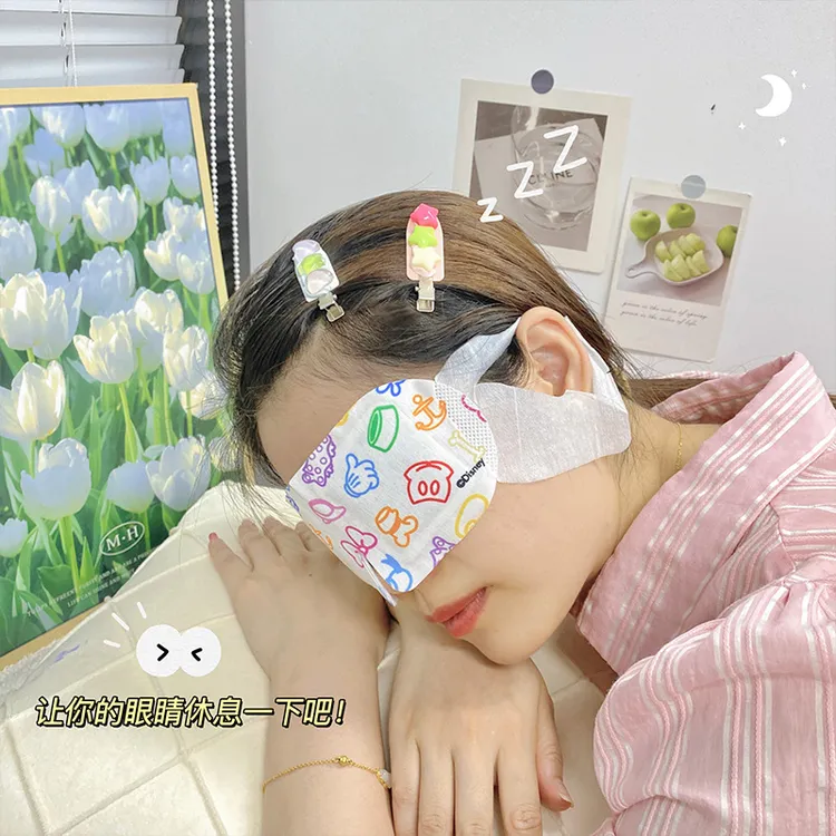 蒸汽眼罩学生遮光可爱透气一次性发热眼罩睡眠护眼缓解疲劳睡觉用