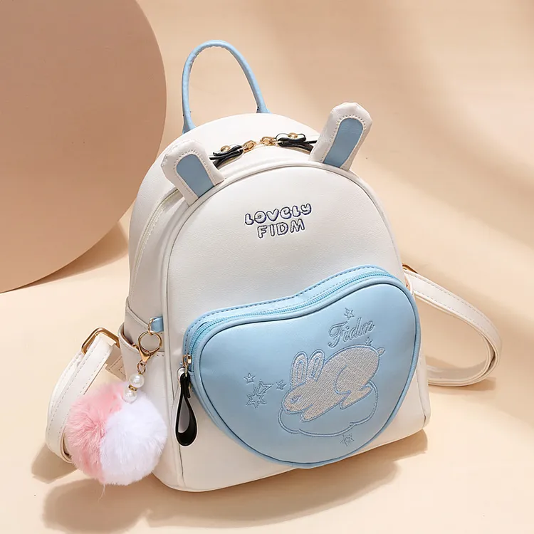 春夏旅行出游双肩包女洋气2025新款真皮少女可爱女童小背包休闲包