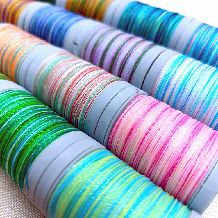 高端0.3星空段染蜡线手工编织线材圆蜡线手绳手链黄金饰品串珠线