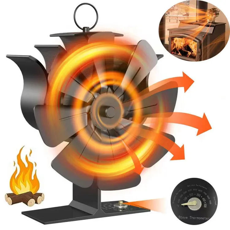 热能风扇壁炉柴火炉煤油炉温差发电高温热能驱动户外取暖热动力扇
