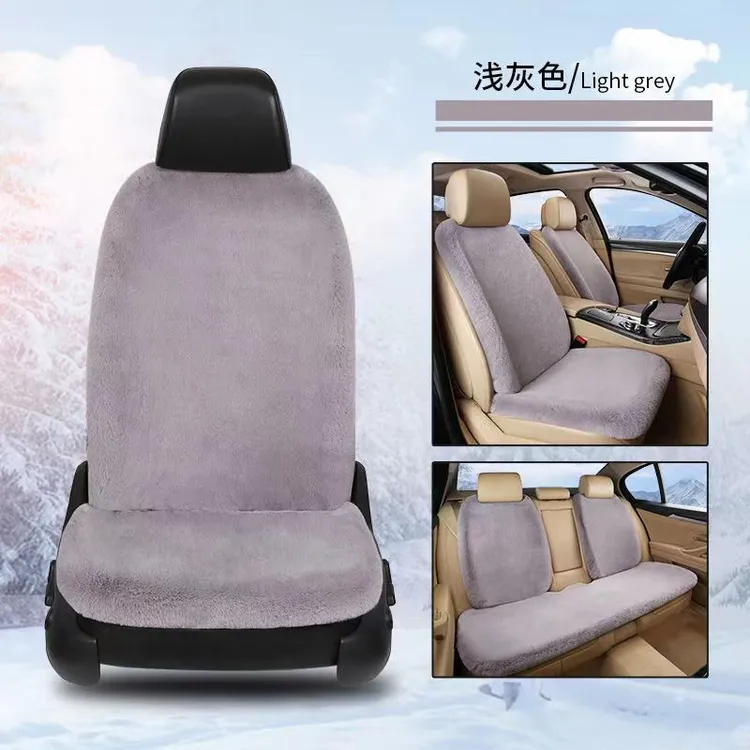 （五座七件套）冬季汽车坐垫加厚高密度通用三件套保暖座椅汽车单片