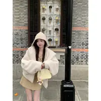 白水女 榛果热巧 翻领蝴蝶结针织衫女A字百褶裙针织套装B41146924