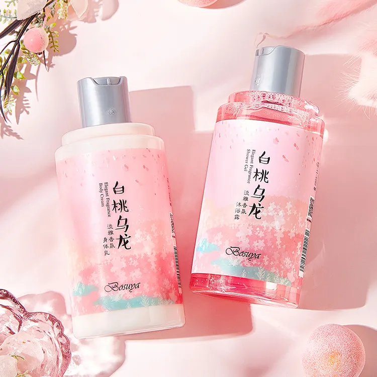 爆款白桃乌龙香水身体乳沐浴露淡雅香氛清爽绵密滋润保湿体香呵护