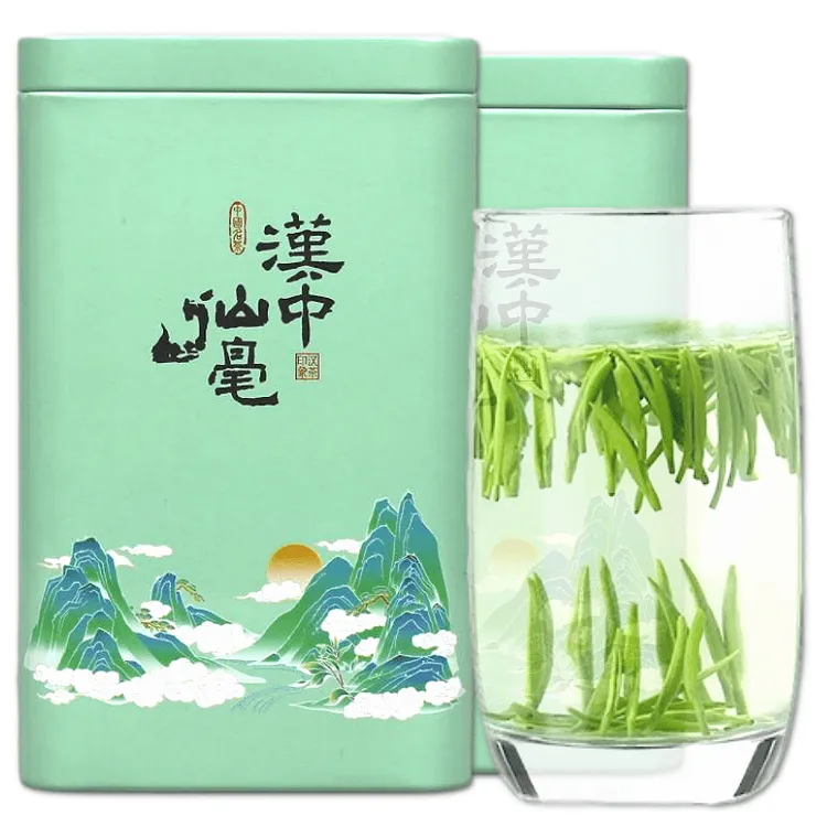 汉中午子仙毫 2025新茶嫩芽春茶陕西特产绿茶雀舌明前茶叶铁罐装