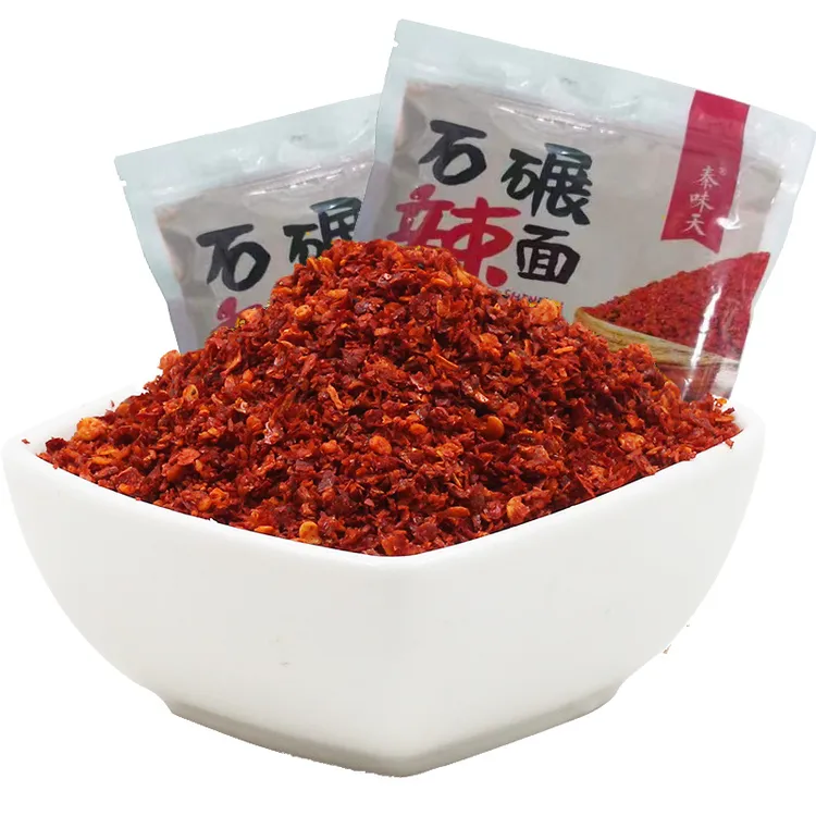 秦味天500克装陕西兴平石碾辣椒面  秦椒石碾辣面（香辣）