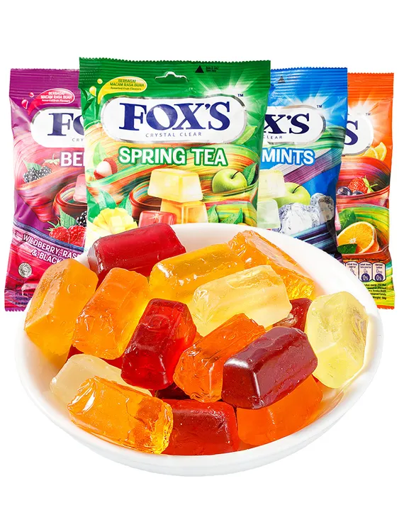 印尼进口零食FOXS水晶糖霍士四季茶风味什锦水果糖送礼一口甜蜜