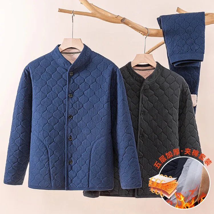 【能扛住降温的冬日保暖穿搭】冬季男女士加绒巨厚保暖内衣居家服