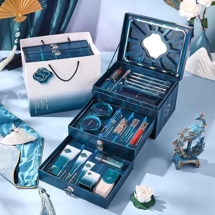 蓓雅斯古韵新妆彩妆套装20件套礼盒化妆品古典七夕情人节礼物护肤