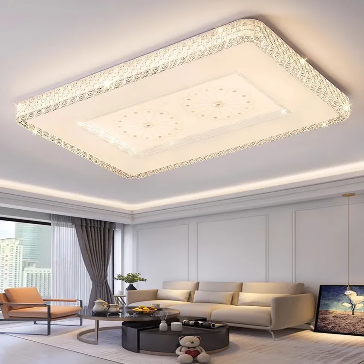 客厅灯简约现代大气2024年新款卧室主灯大灯具大全超亮led吸顶灯.