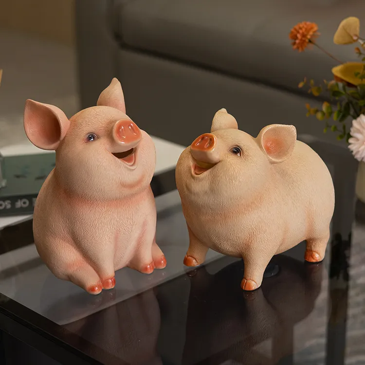 储钱小猪存钱罐摆件创意客厅儿童卡通生肖猪储蓄罐生日礼物送孩子