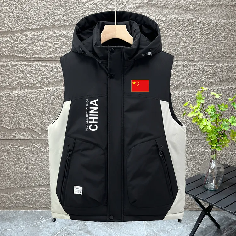 中国China国家队棉马甲秋冬季新款男女国潮大码潮流帅气马夹坎肩