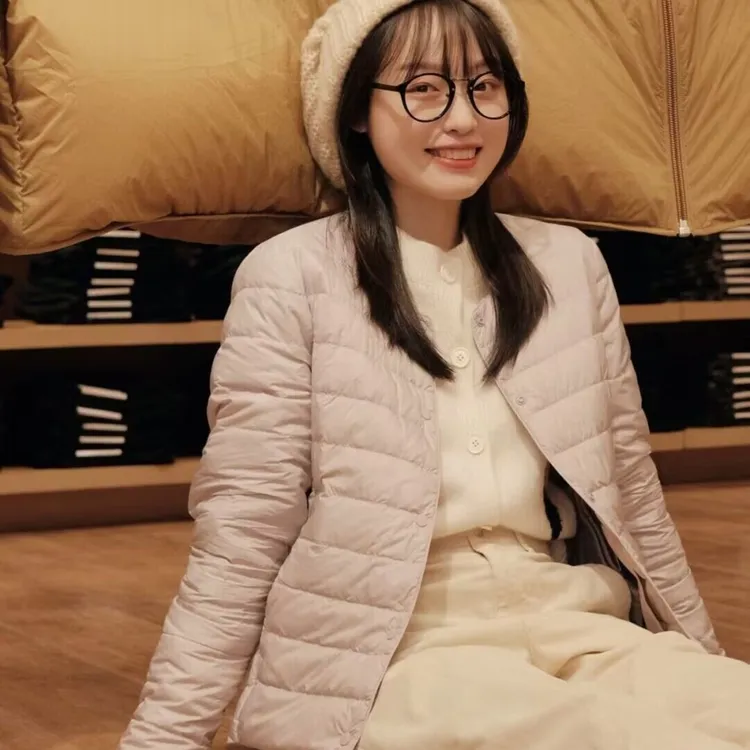 一衣穿三季！好穿不跑毛！保暖90白鸭绒轻薄羽绒服女短款内胆长袖