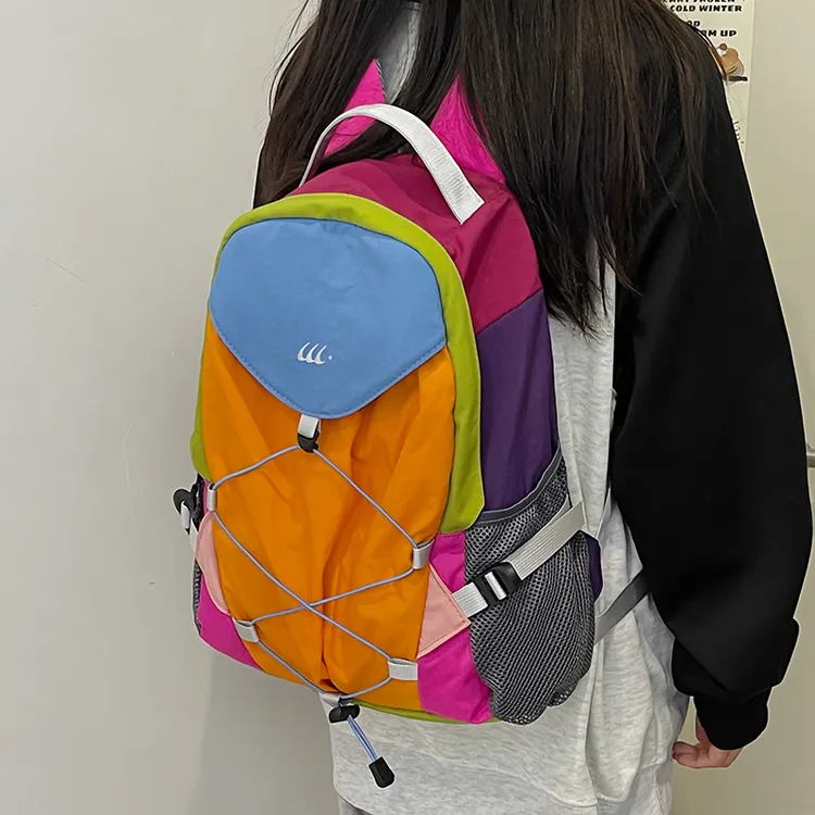 双肩包女旅游轻便短途旅行小背包户外徒步登山包小型运动爬山书包