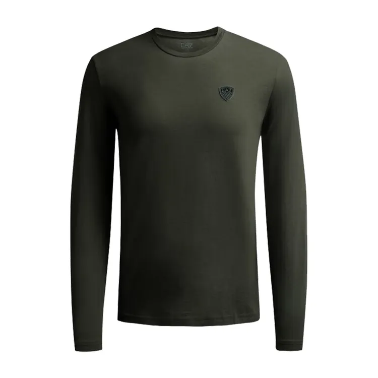 Emporio Armani/安普里奥·阿玛尼EA7纯色长袖奢侈品男士T恤8NPT09