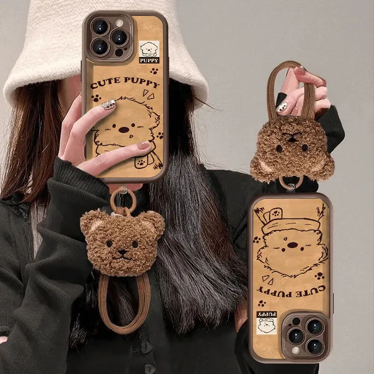 潦草小狗适用苹果iphone16小米15/14pro13防摔vivo华为oppo手机壳