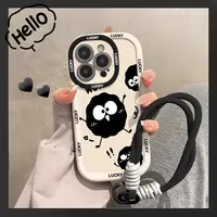 煤球适用苹果iphone小米15/14/13promax防摔vivo华为oppo手机壳女