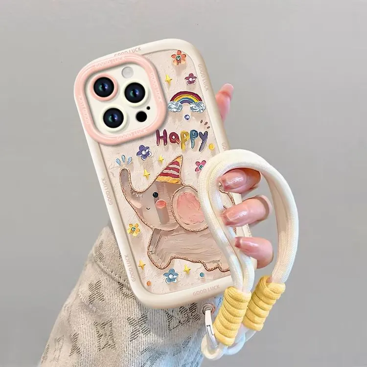 大象适用苹果iphone小米15/14/13promax防摔vivo华为oppo手机壳女