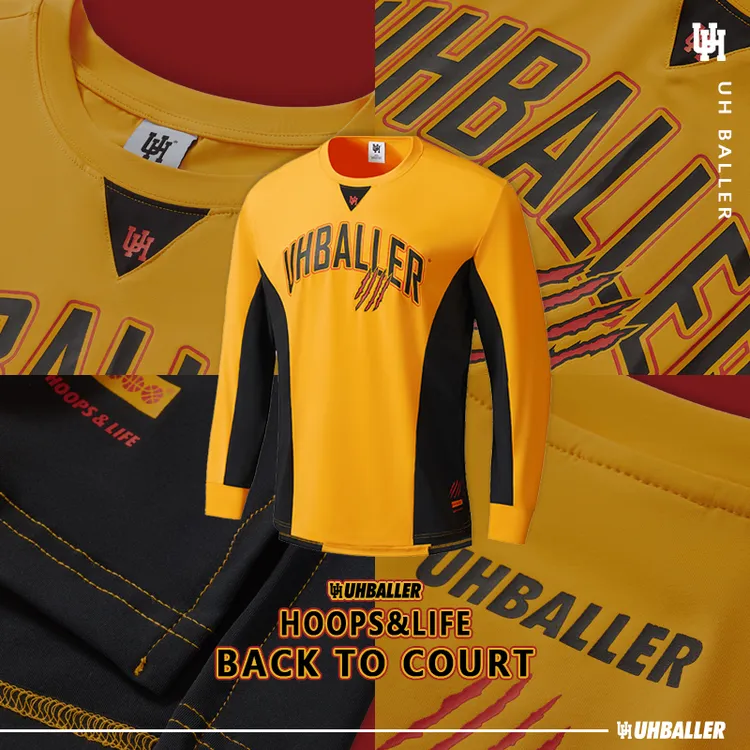UH 3.0龙年限定李小龙美式篮球训练热身服速干衣投篮服运动长袖